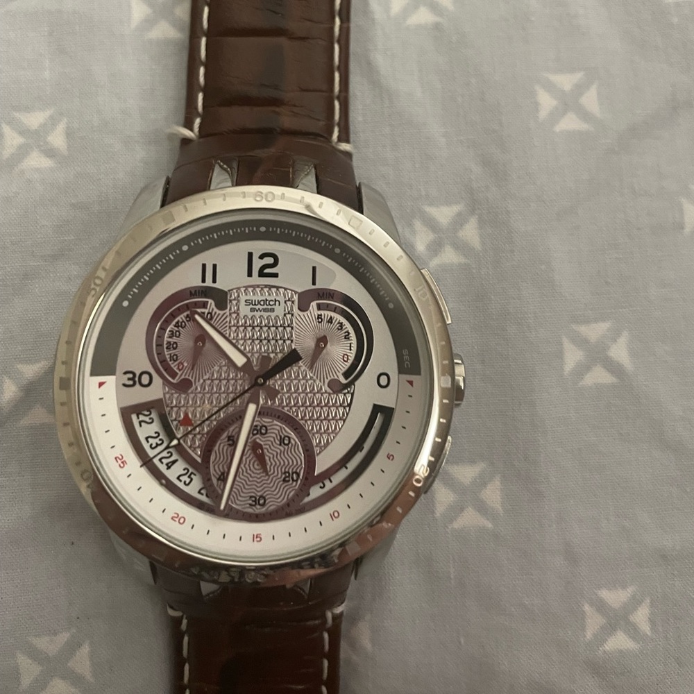 Swatch Men’s Brown Belt Watch